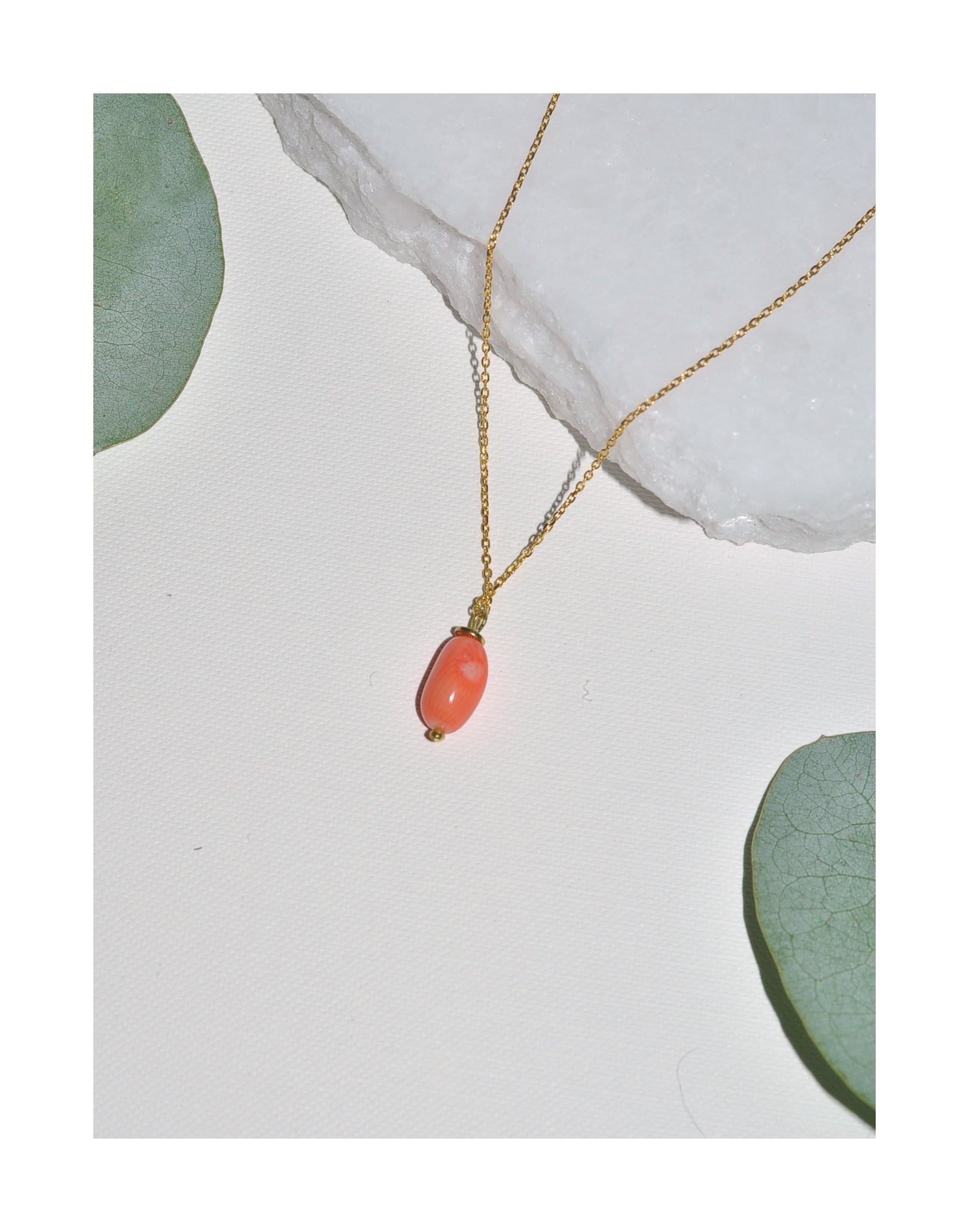 ORANGE CORAL NECKLACE