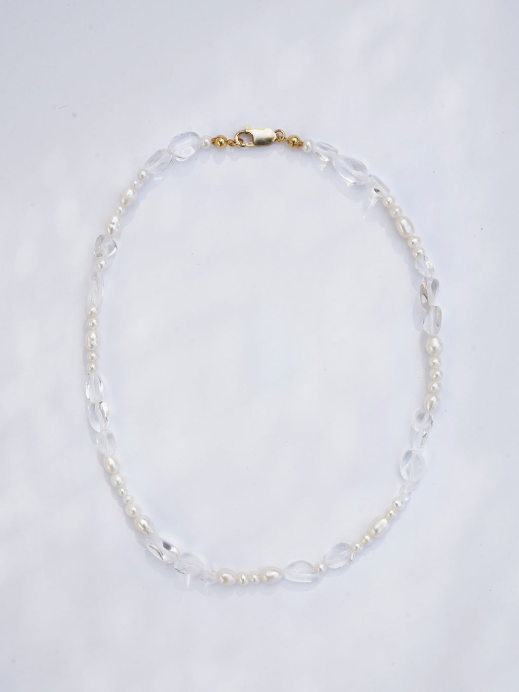 CRYSTAL & PEARLS CHOKER