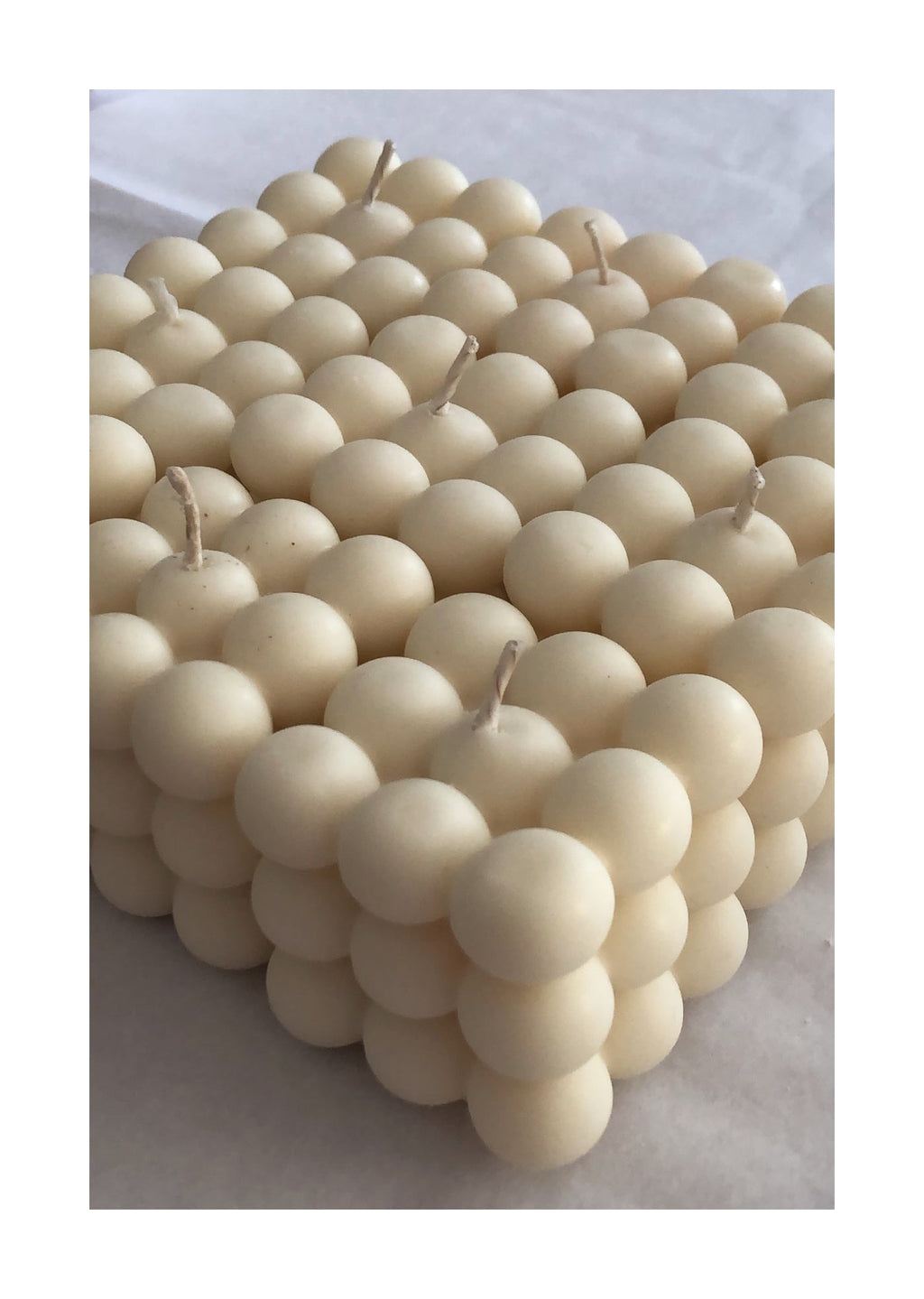 BUBBLE CAKE & CUBE / SOY WAX CANDLE