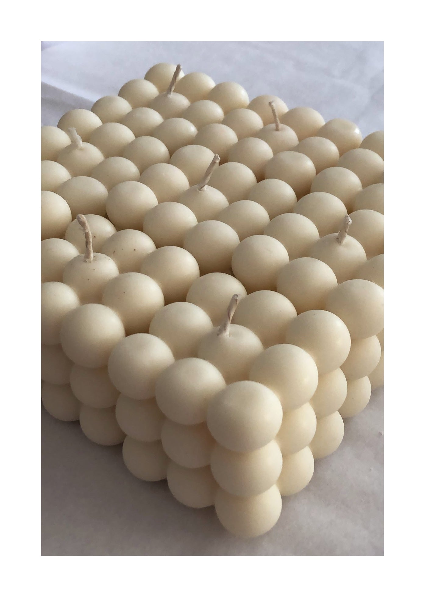 BUBBLE CAKE & CUBE / SOY WAX CANDLE