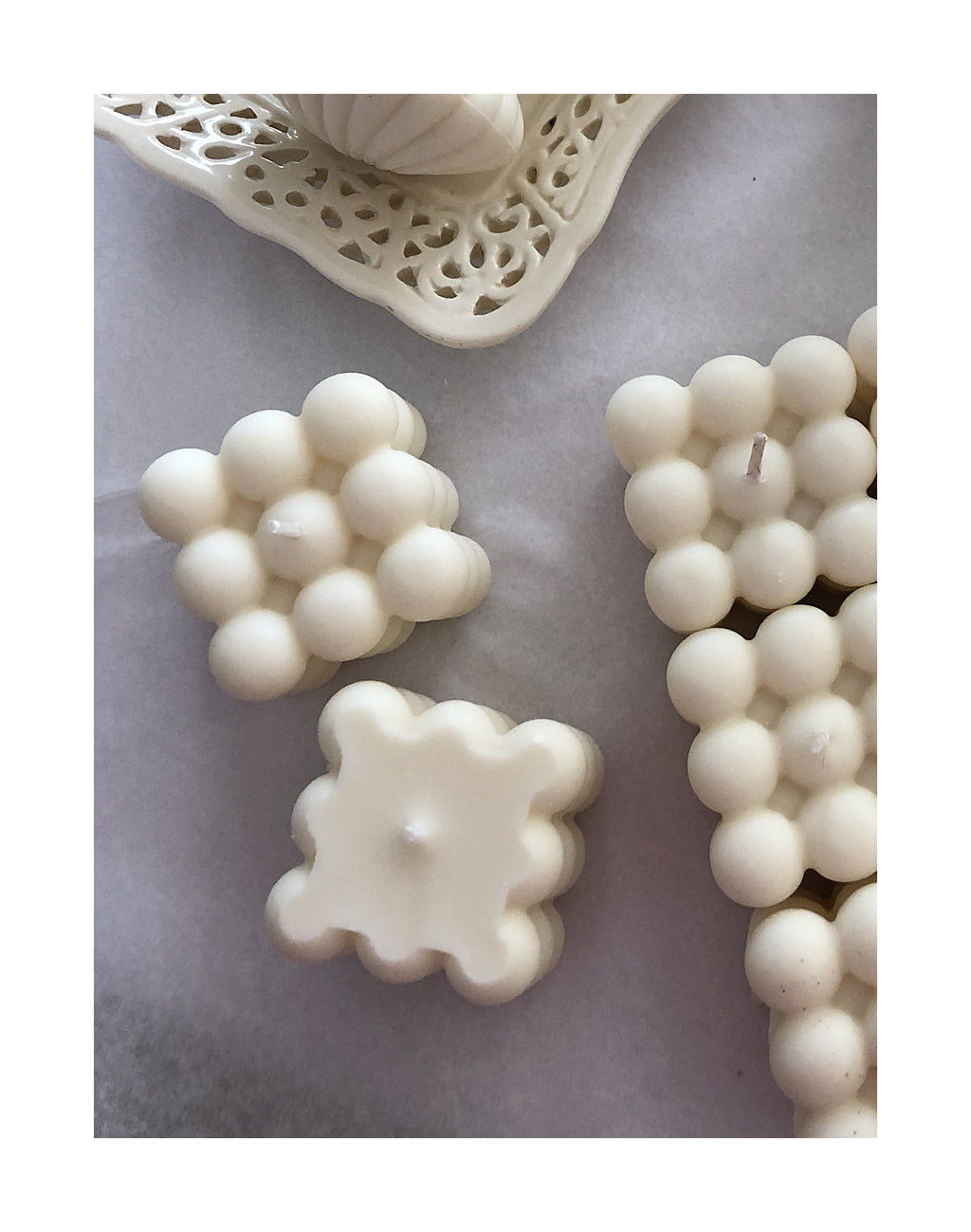 BUBBLE CAKE & CUBE / SOY WAX CANDLE