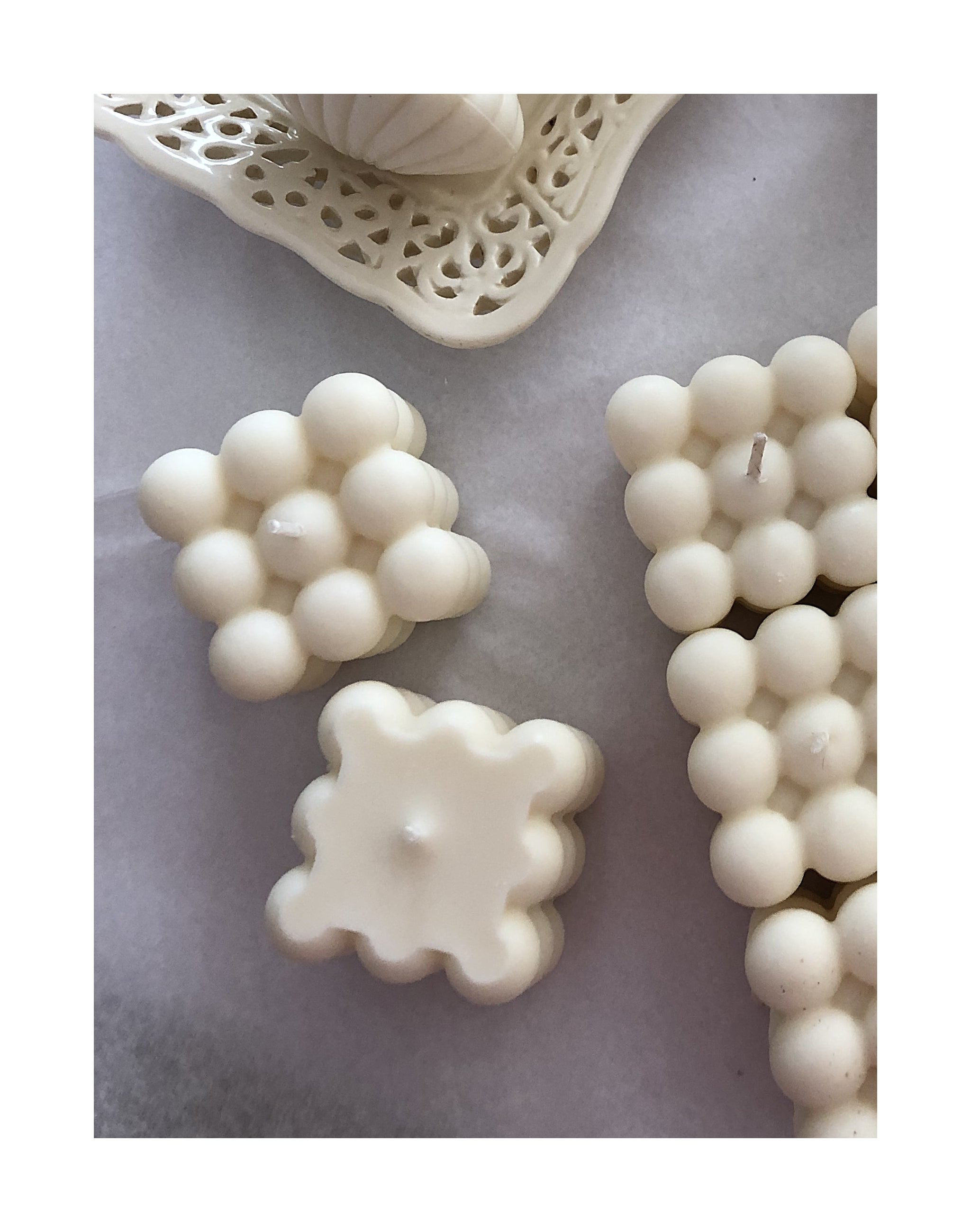 BUBBLE CAKE & CUBE / SOY WAX CANDLE