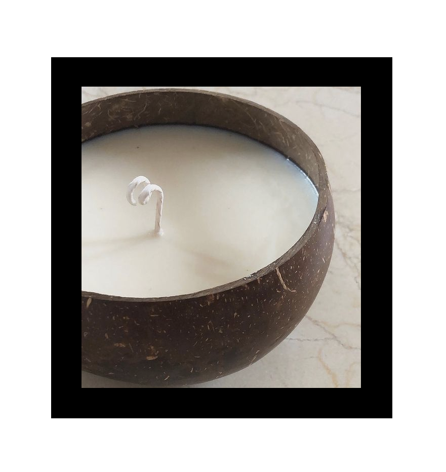 COCONUT SHELL SOY WAX CANDLE