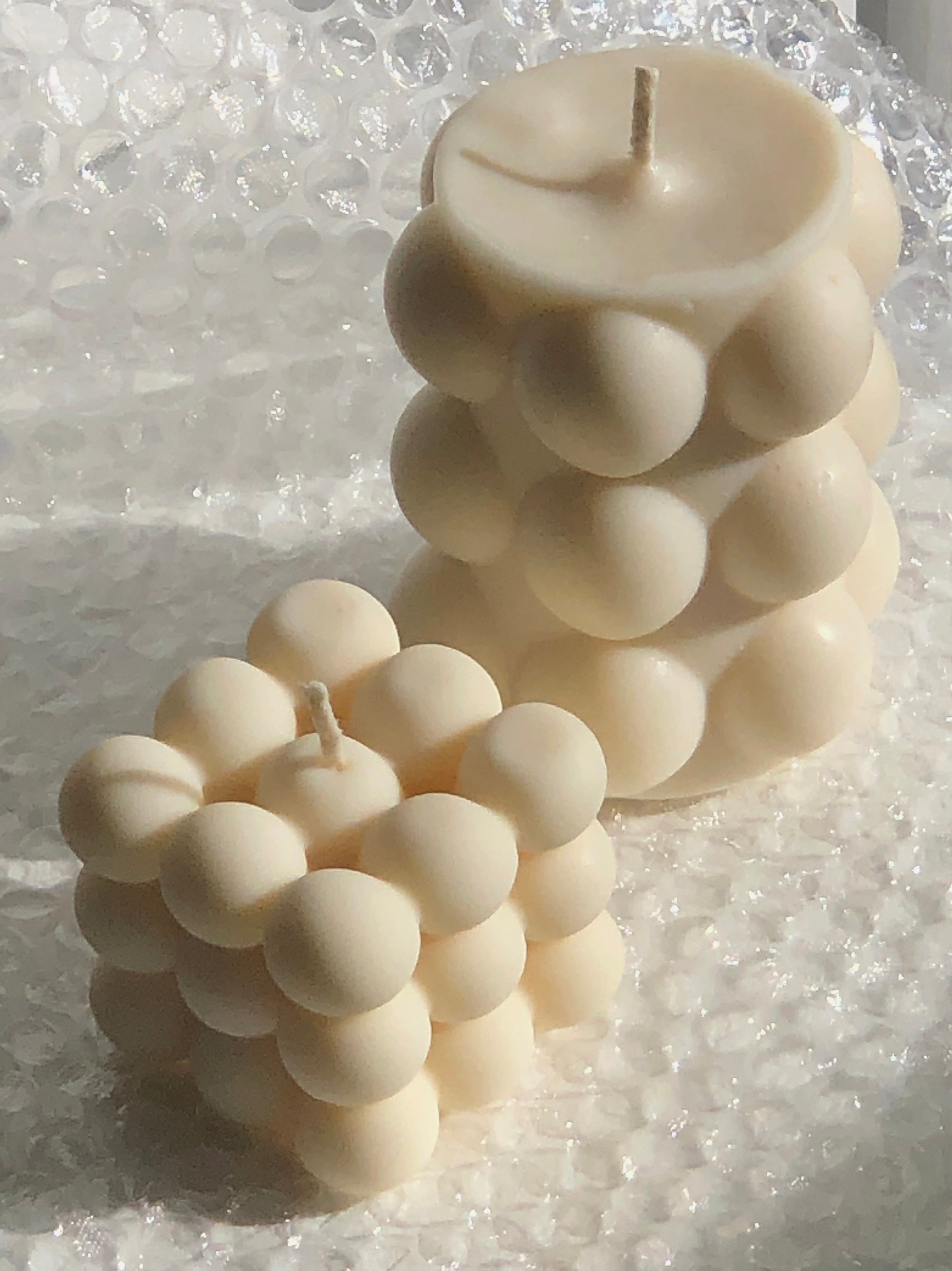 BUBBLE CYLINDRICAL CANDLE