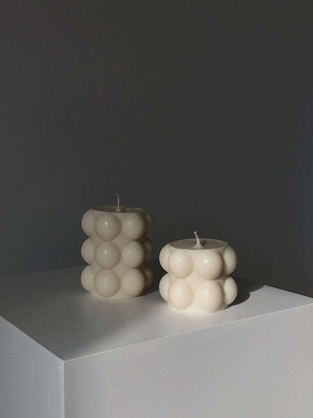 BUBBLE CYLINDRICAL CANDLE