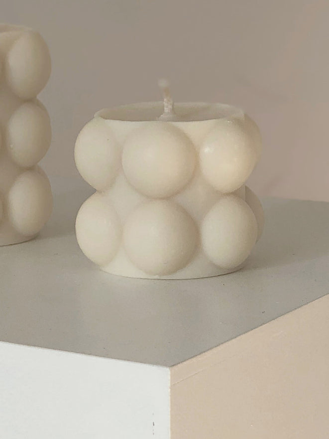 BUBBLE CYLINDRICAL CANDLE
