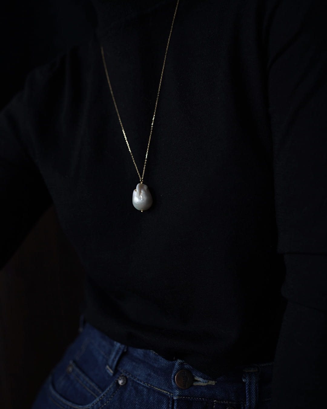 NASZYJNIK PERŁOWY BAROQUE PEARL