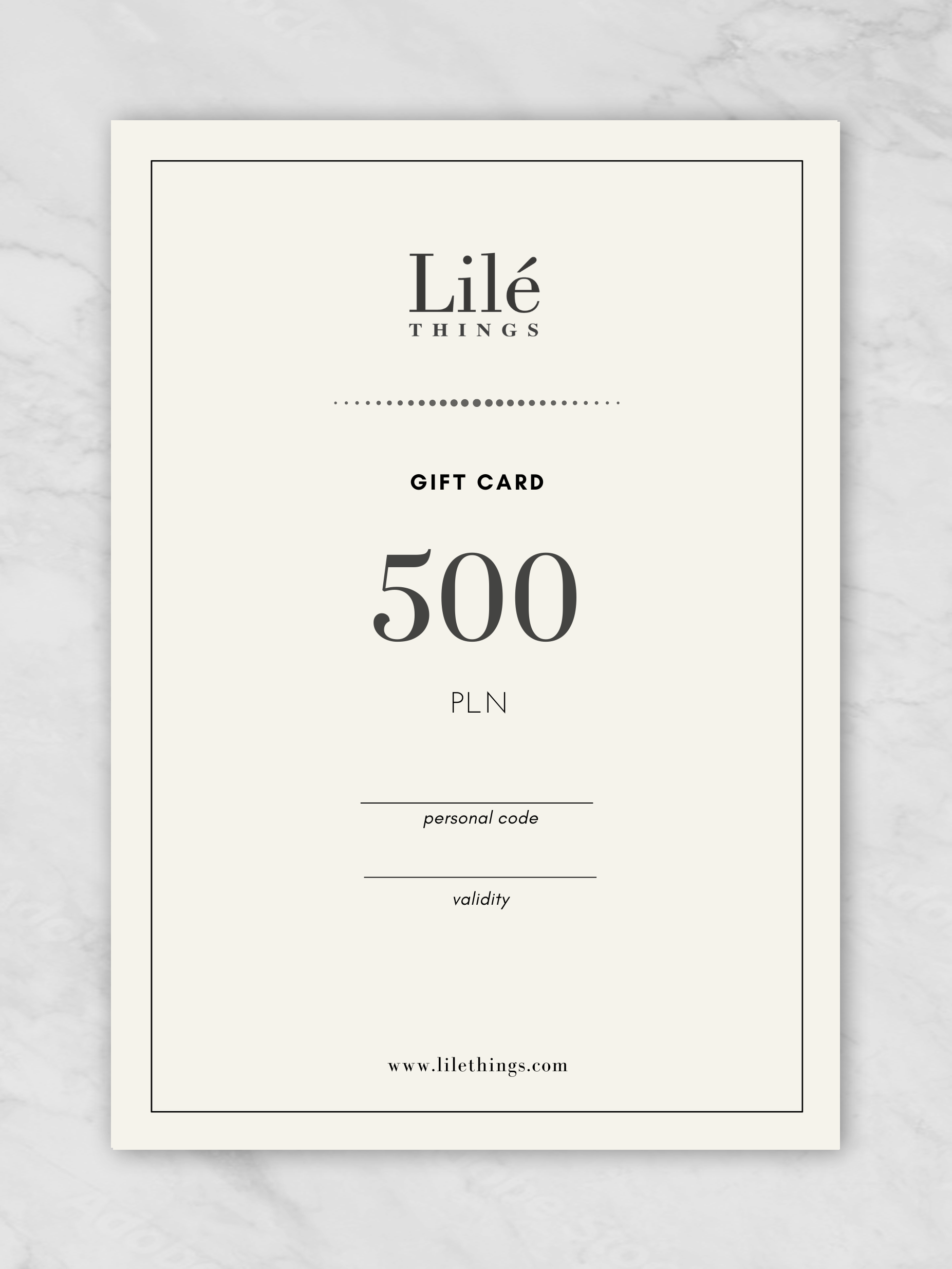 LILÉ GIFT CARD
