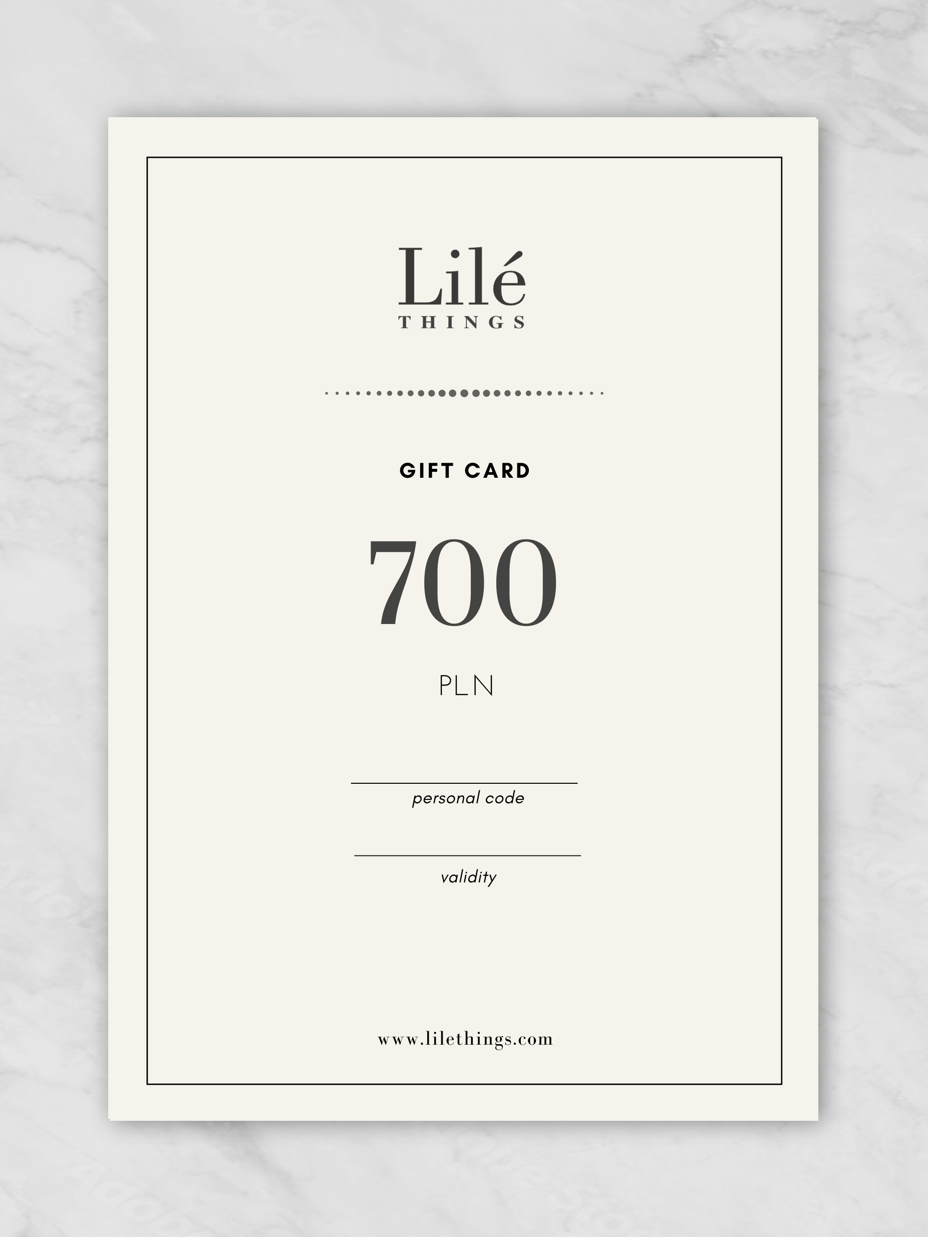 LILÉ GIFT CARD