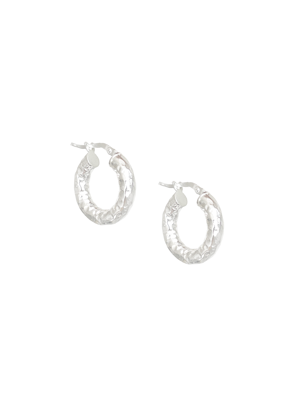 LORENN CRUSHED HOOPS EARRINGS