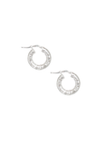 LORENN CRUSHED HOOPS EARRINGS
