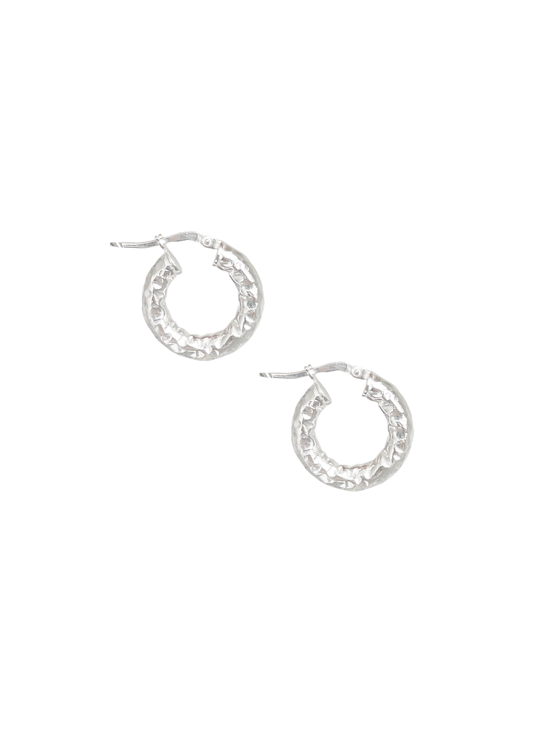 LORENN CRUSHED HOOPS EARRINGS