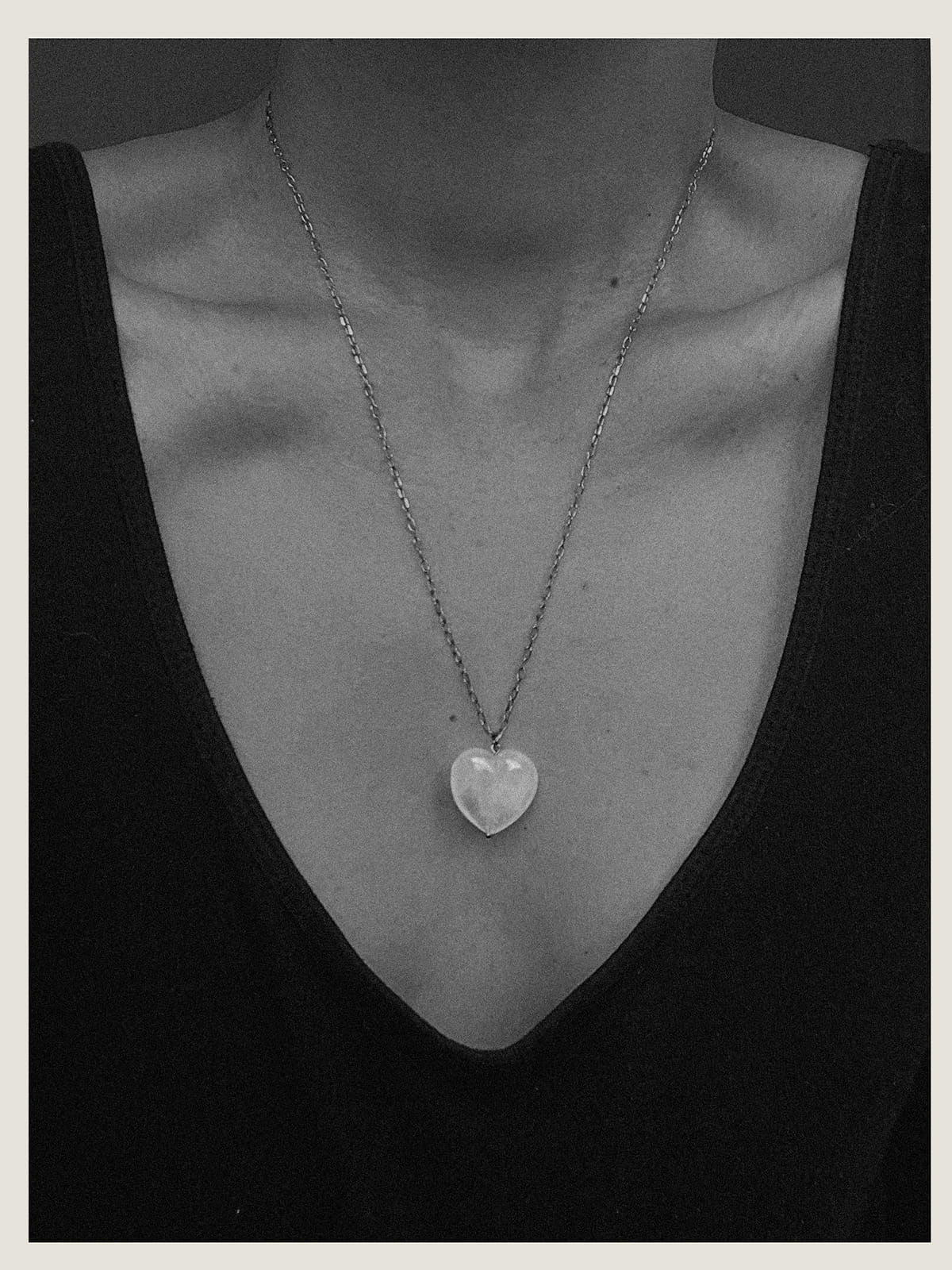 CRYSTAL HEART NECKLACE