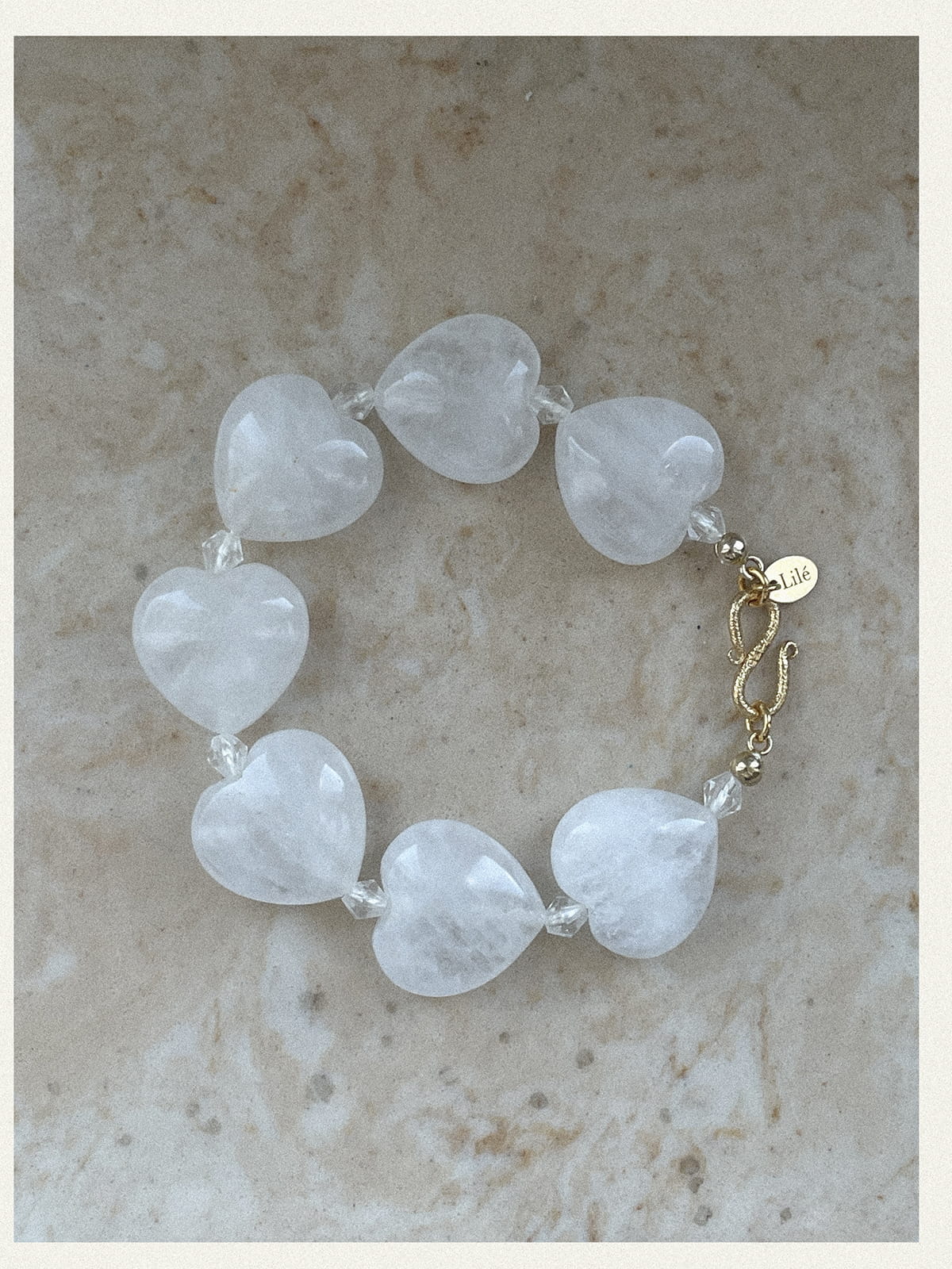 BRANSOLETKA HEART CRYSTAL