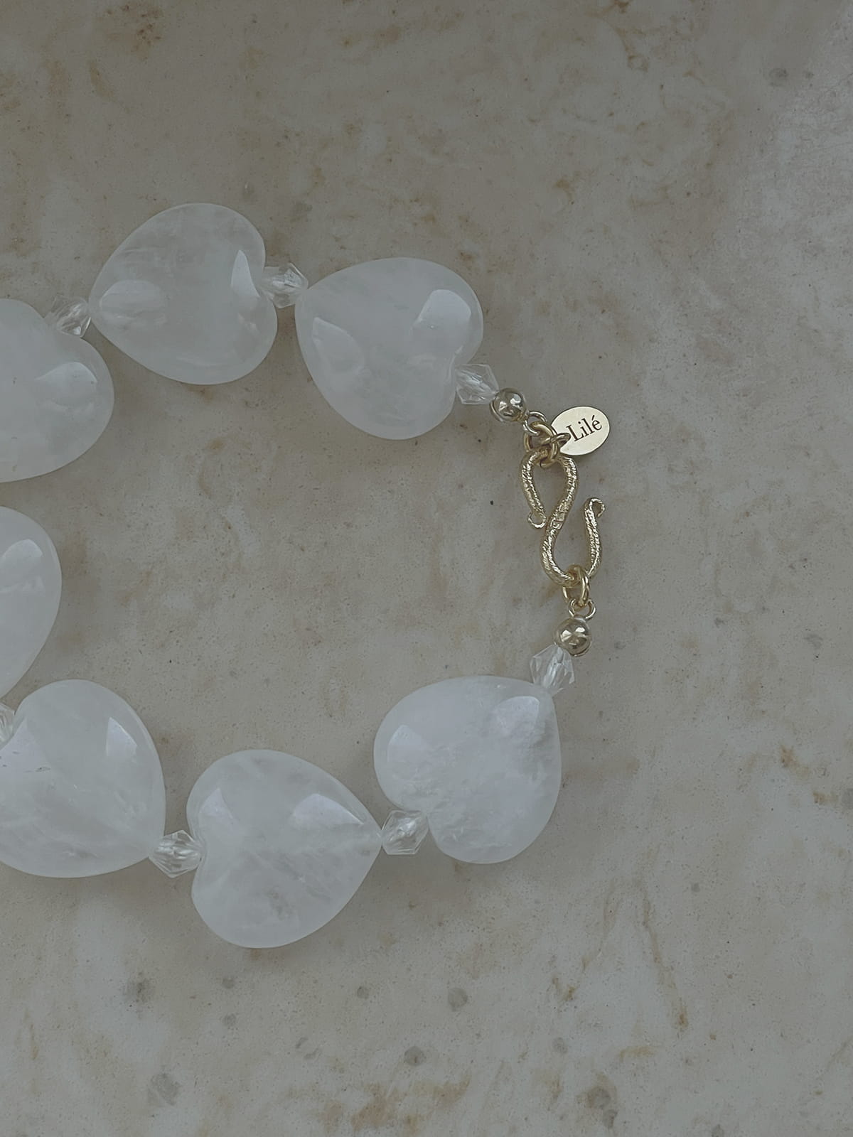 BRANSOLETKA HEART CRYSTAL