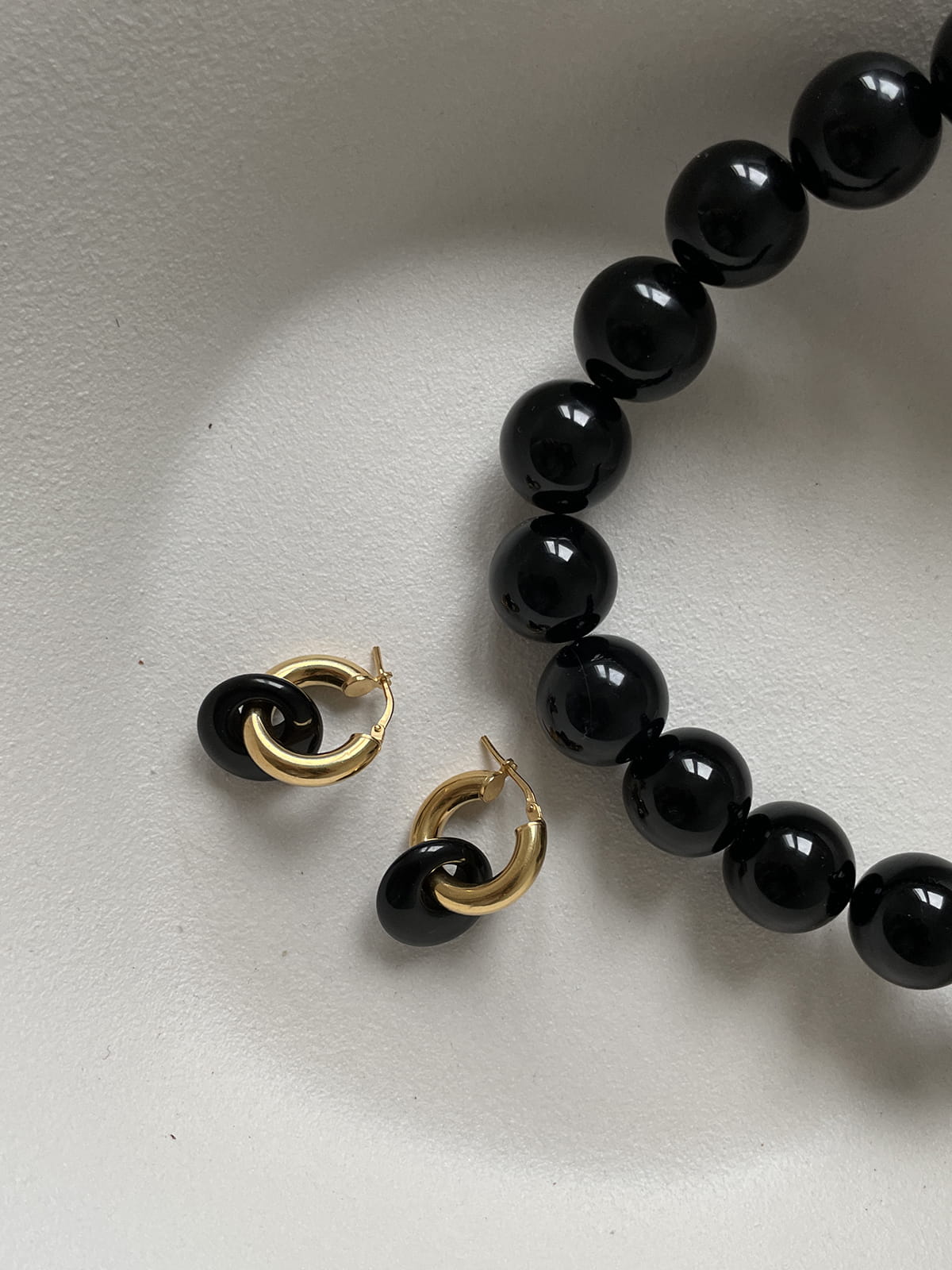 KOLCZYKI LORENN ONYX