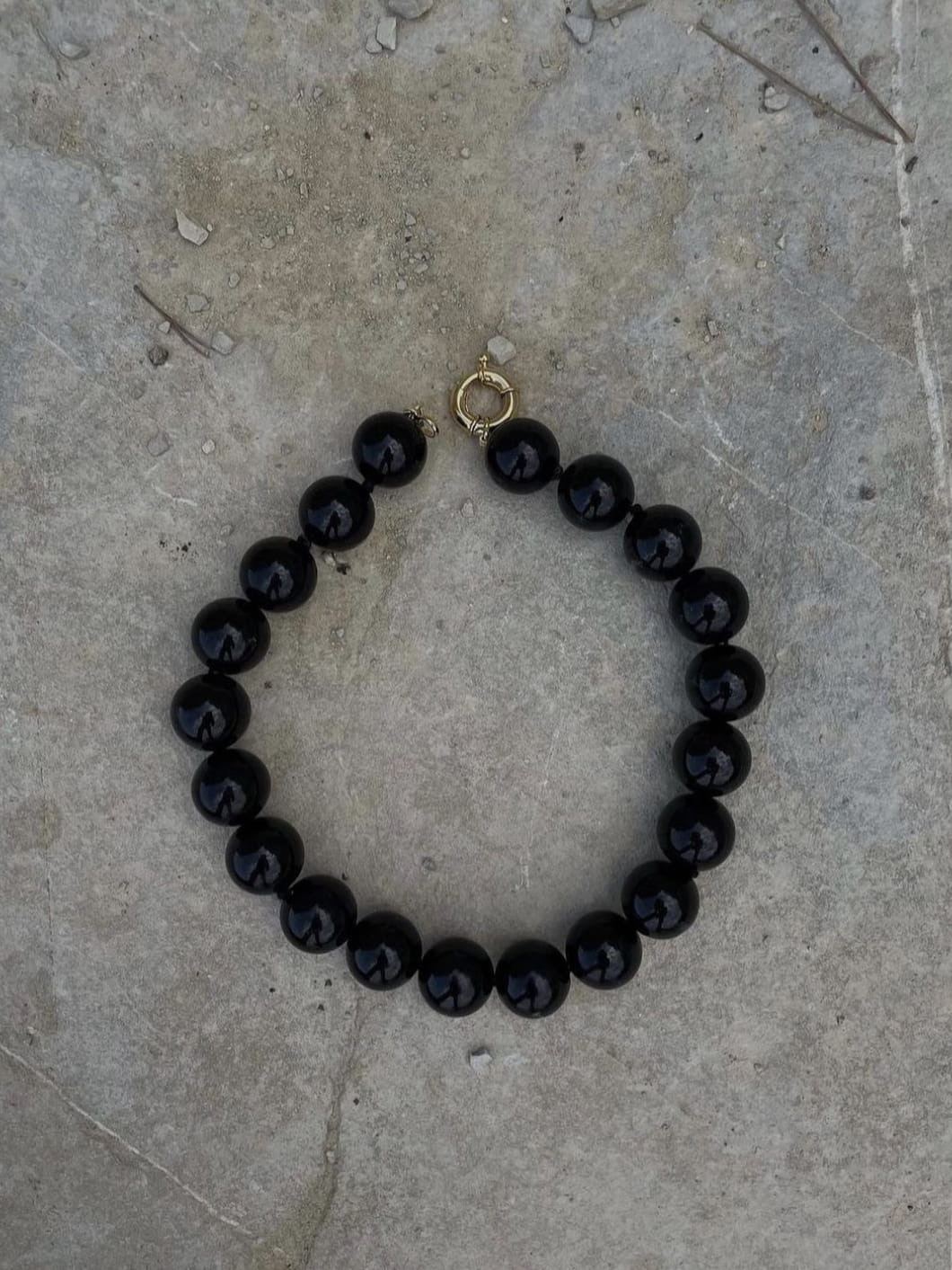 NASZYJNIK CLOE ONYX BOULE COLLAR