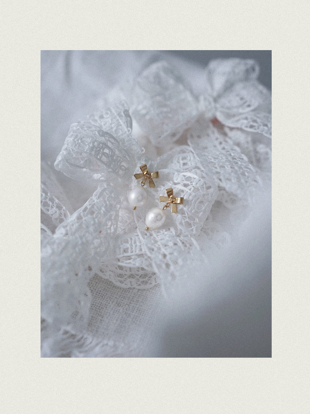 KOLCZYKI PERŁOWE BOW PEARL