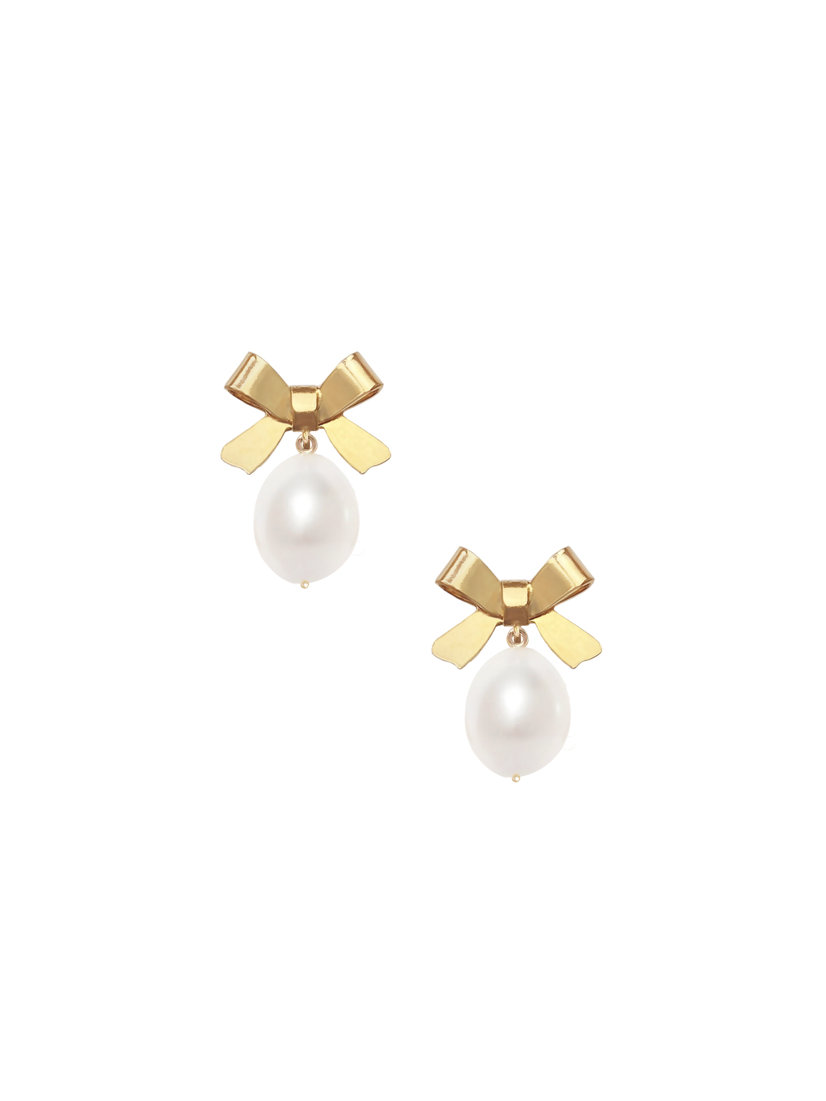 KOLCZYKI PERŁOWE BOW PEARL