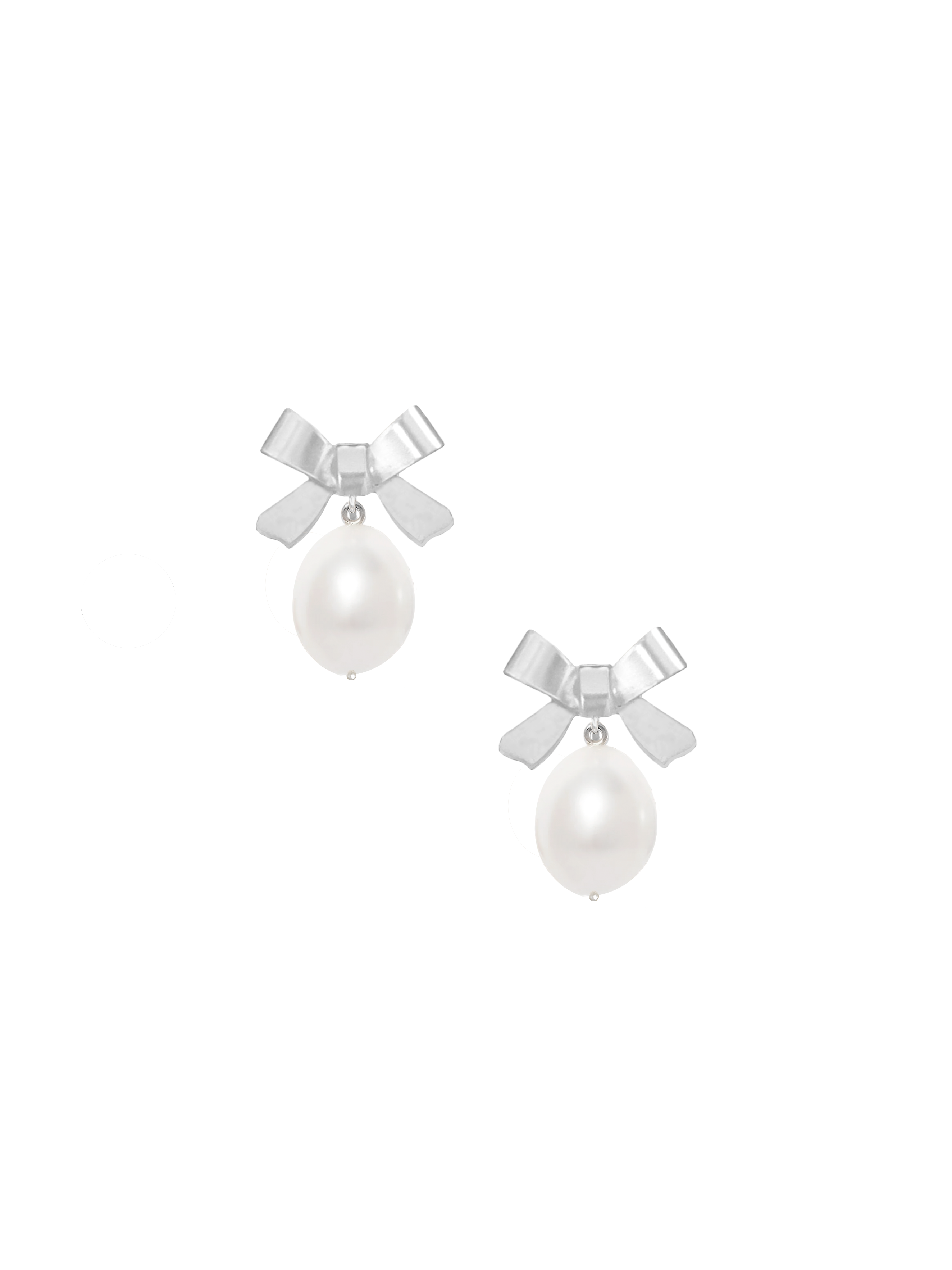 KOLCZYKI PERŁOWE BOW PEARL