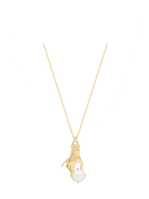 NECKLACE WITH PEARL HAND WITH PEARL