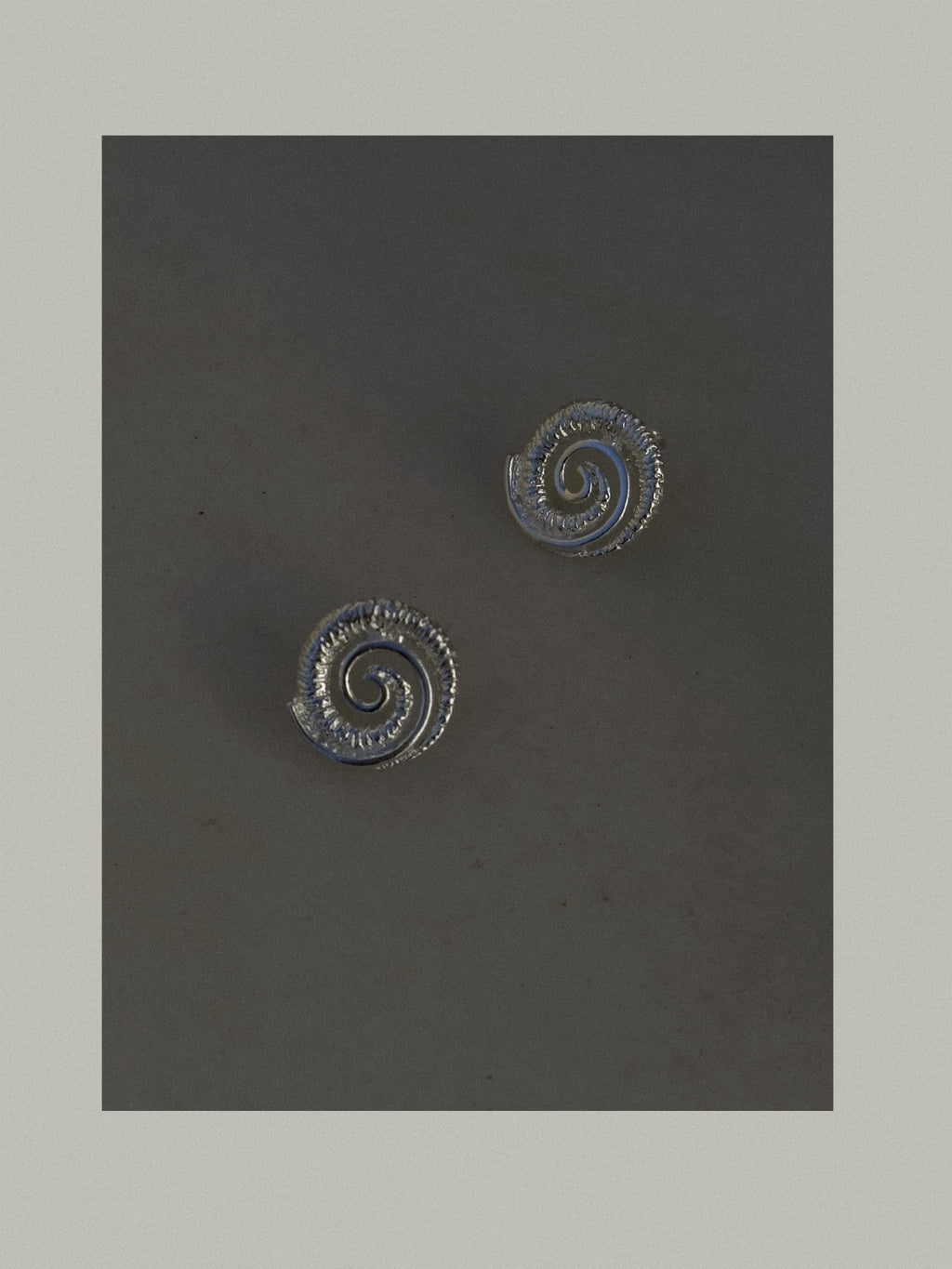 FINN SPIRAL SILVER EARRINGS