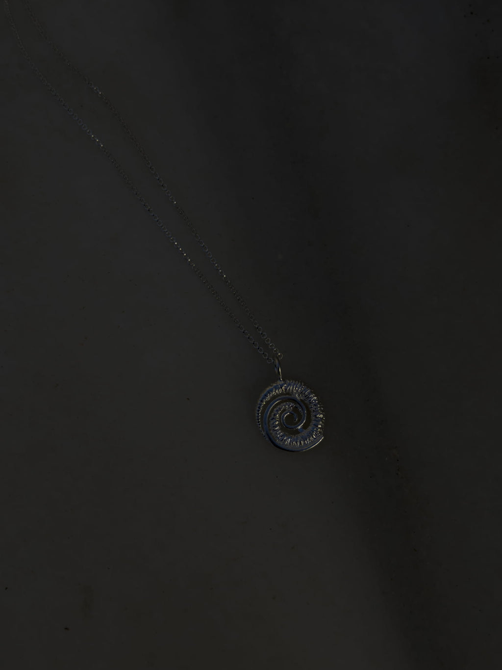 FINN SPIRAL SILVER NECKLACE