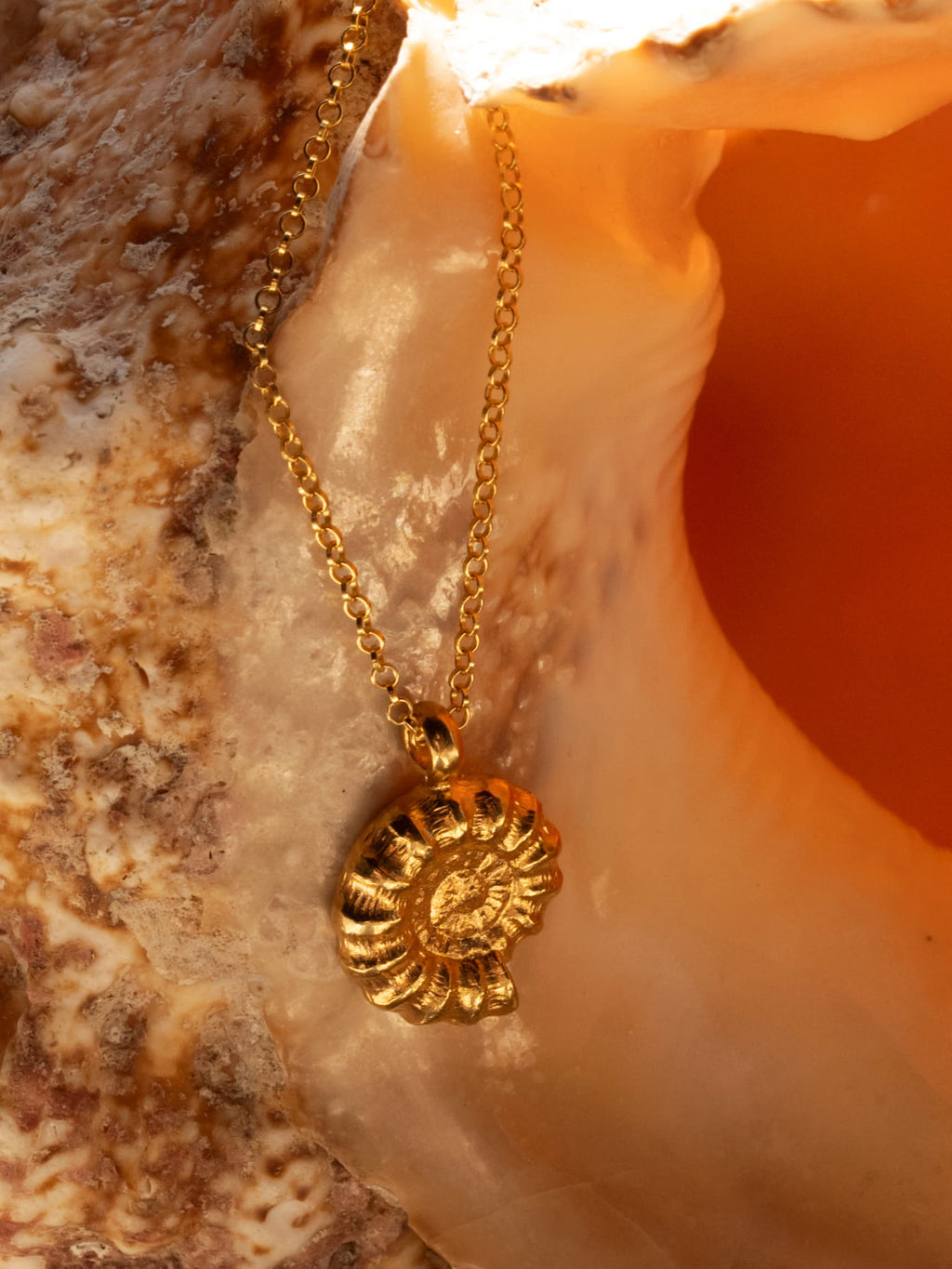 SNAIL GOLD NECKLACE