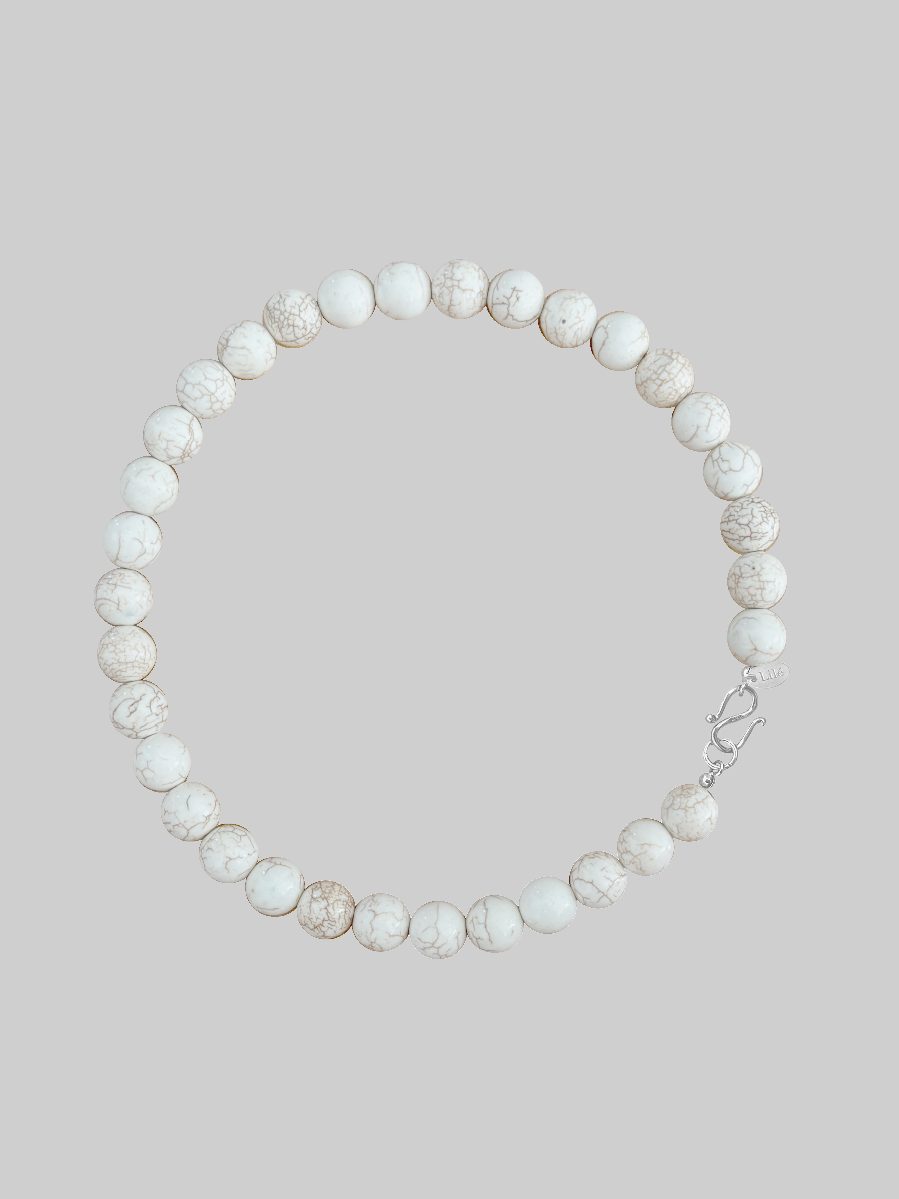 HOWLITE COLLAR CHOKER NECKLACE