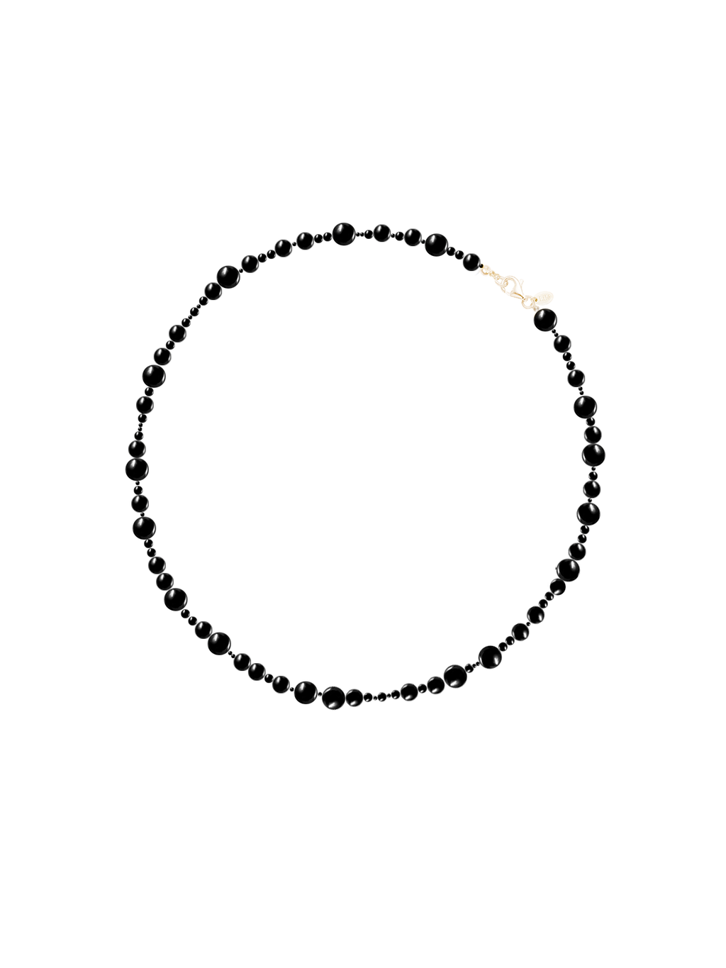 LUSIE ONYX BALL NECKLACE