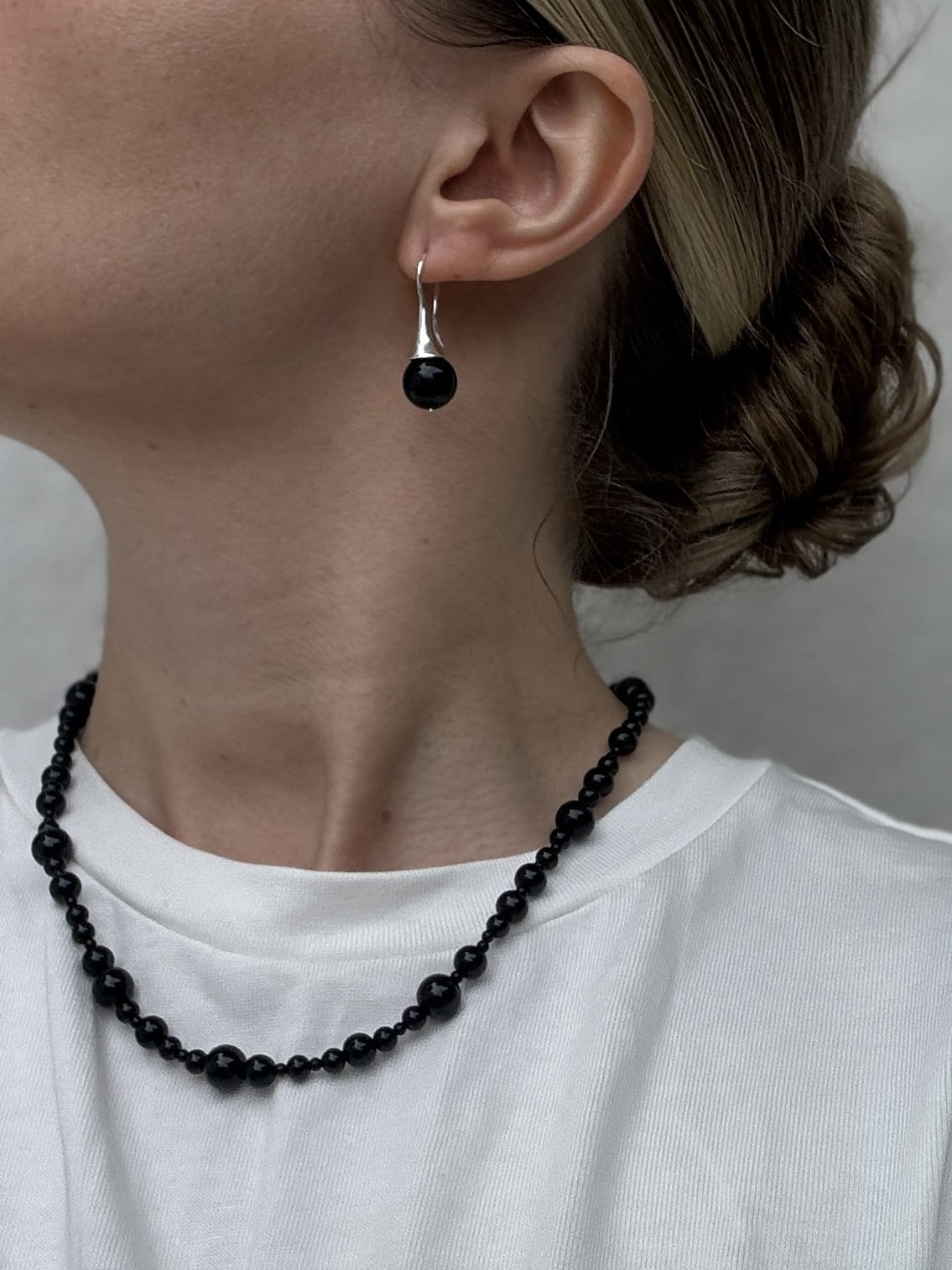 KOLCZYKI GRACE ONYX EARRINGS