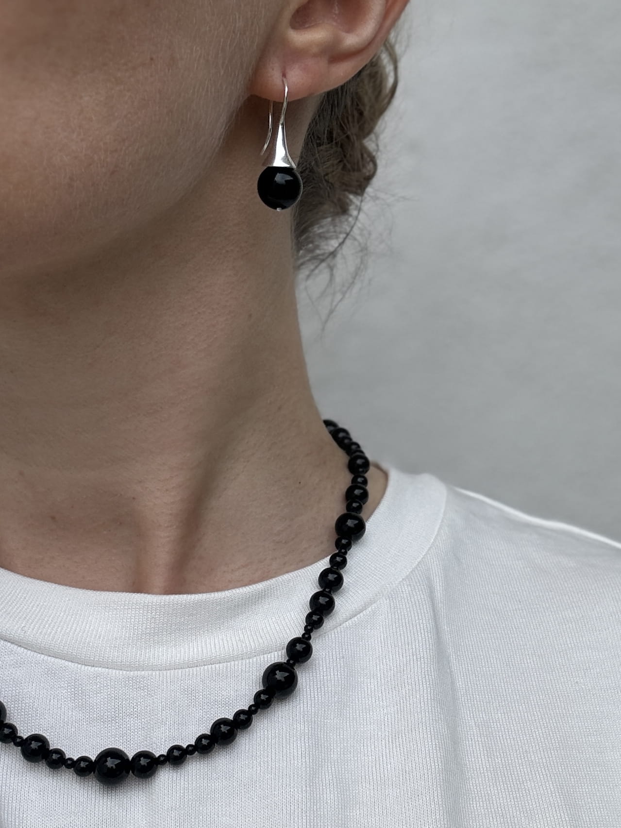 KOLCZYKI GRACE ONYX EARRINGS