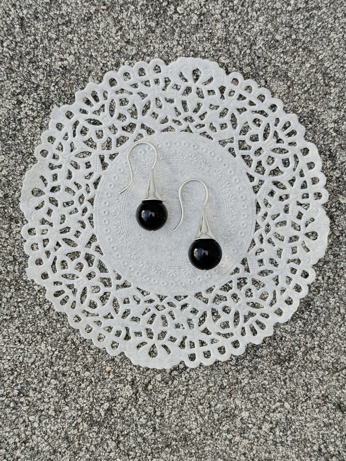 KOLCZYKI GRACE ONYX EARRINGS