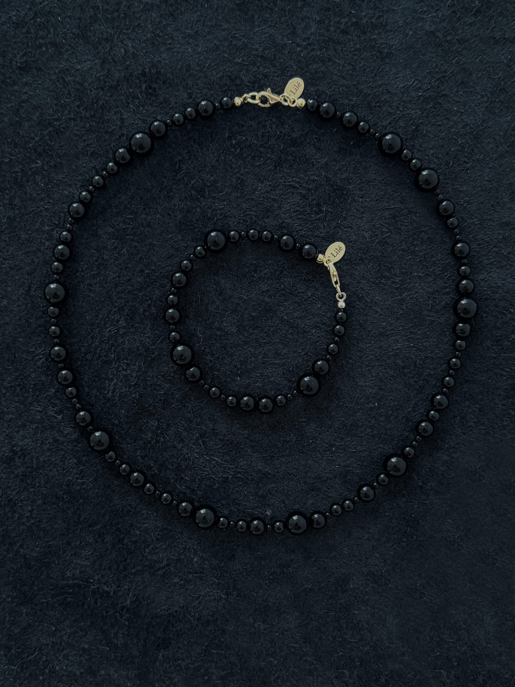 LUSIE ONYX BALL BRACELET