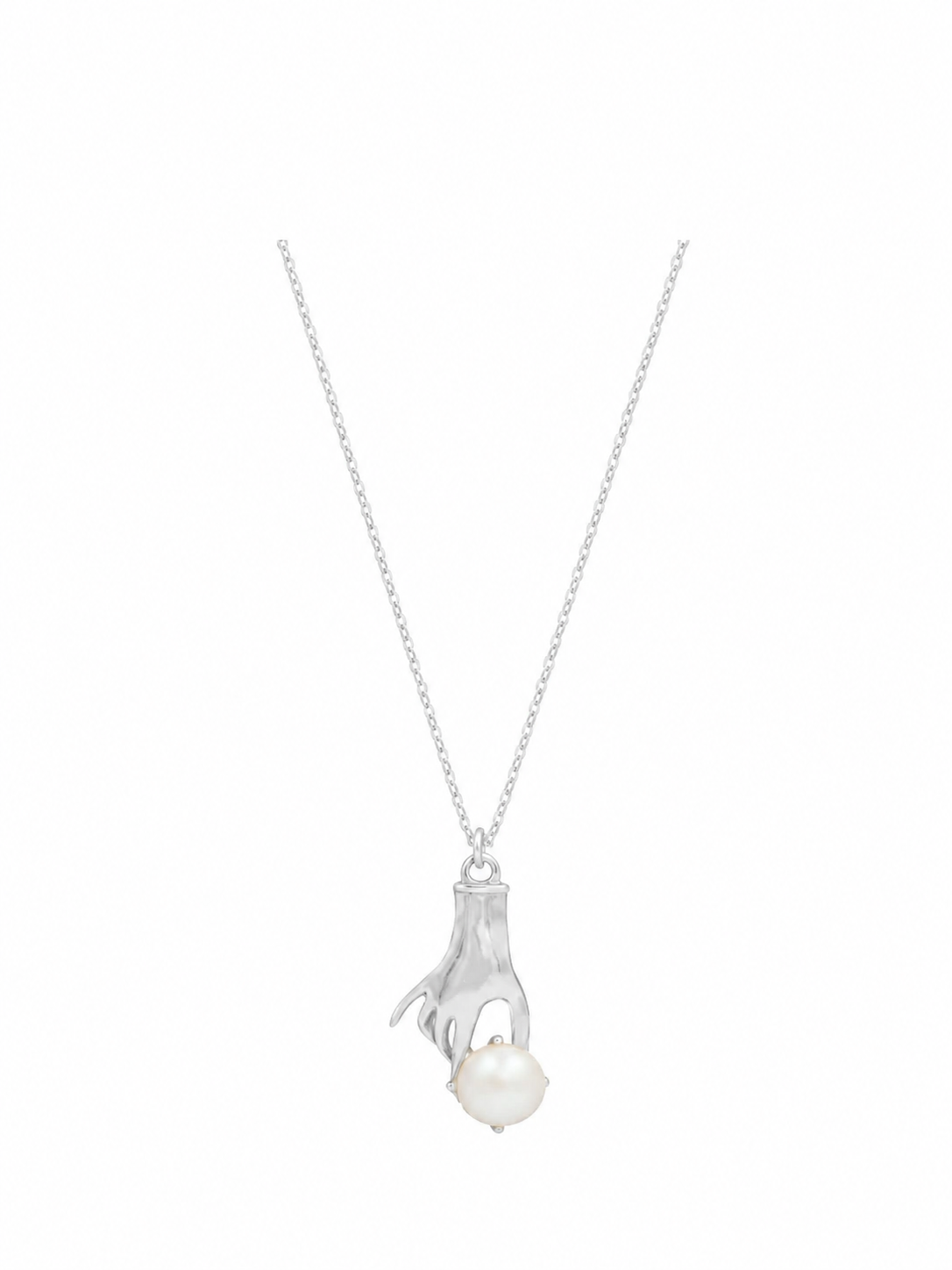 NECKLACE WITH PEARL HAND WITH PEARL