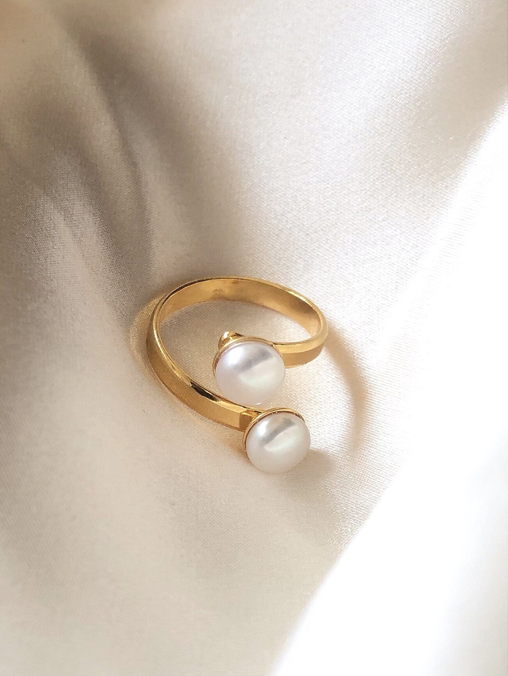 DOUBLE PEARL RING