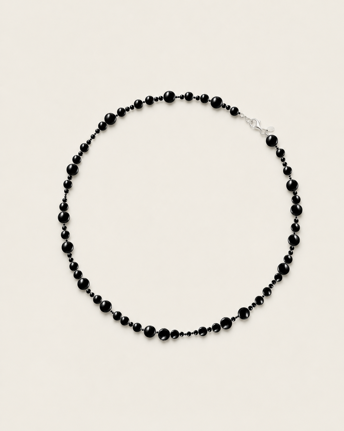 LUSIE ONYX BALL NECKLACE