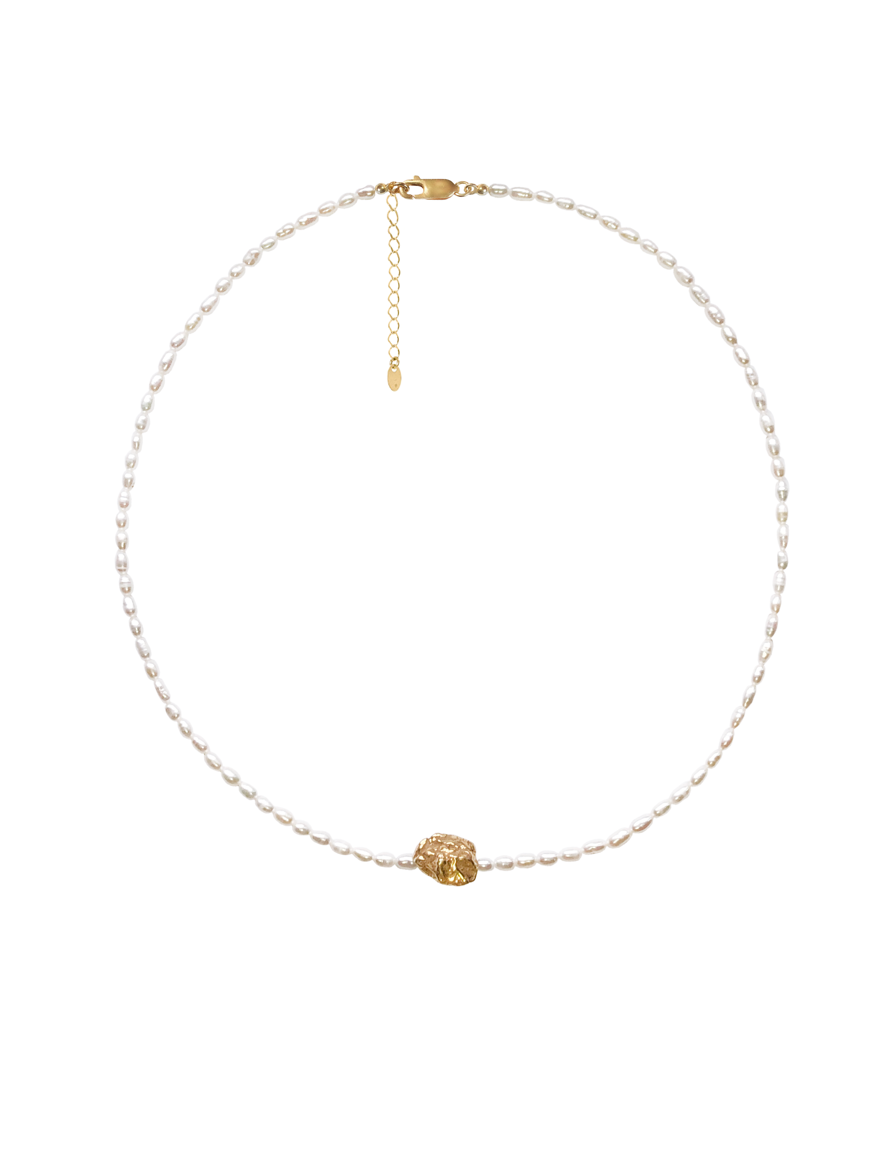 NASZYJNIK PERŁOWY NUGGET PEARL CHOKER NO.3