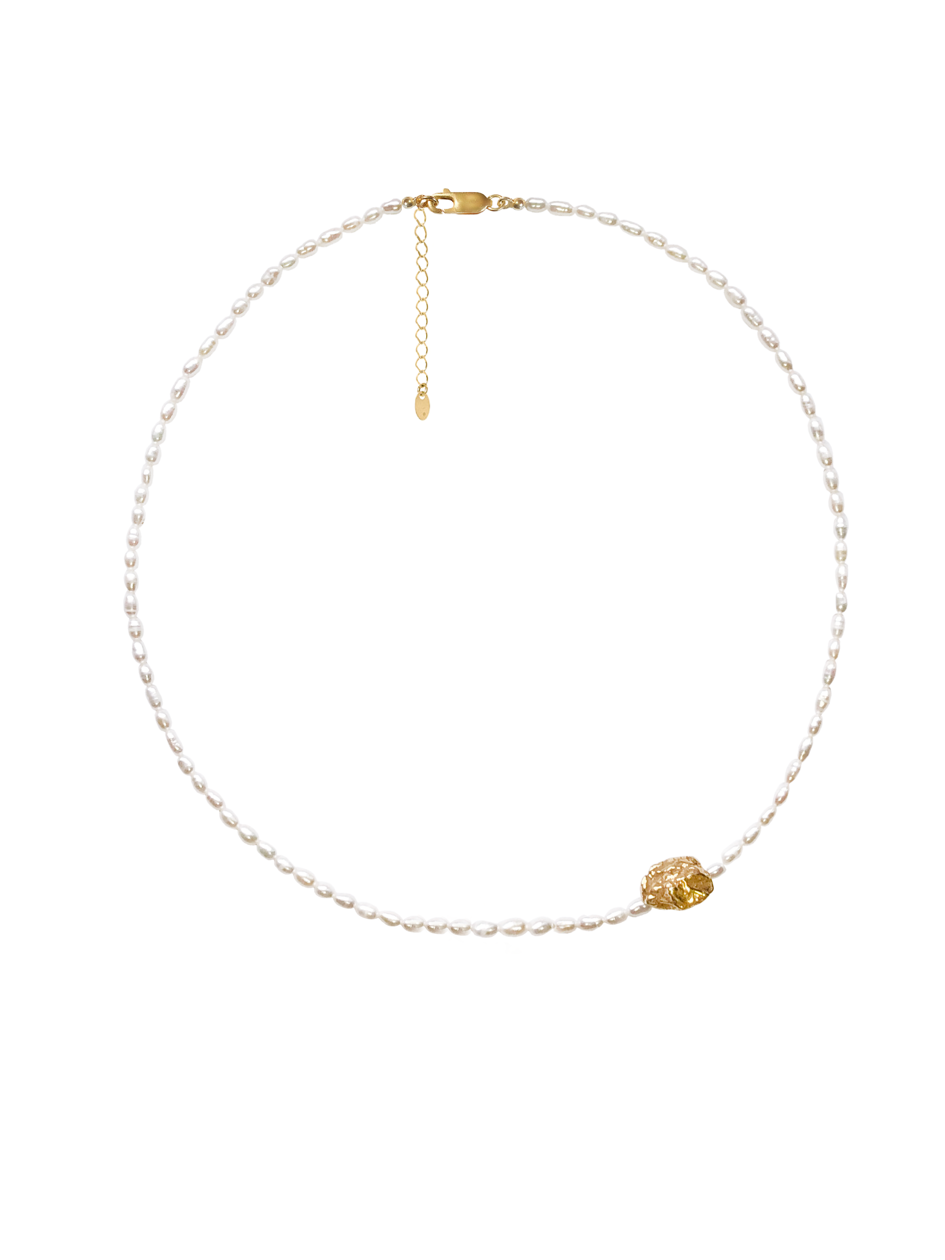 NASZYJNIK PERŁOWY NUGGET PEARL CHOKER NO.3