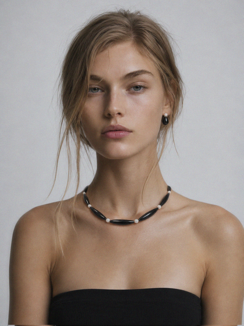 KOLCZYKI PERŁOWE CLEMENTINE | ONYX