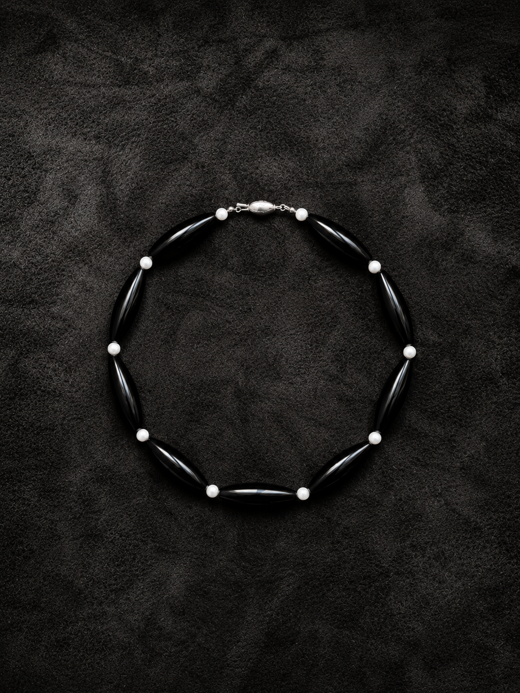NASZYJNIK DELPHINE ONYX | CHOKER