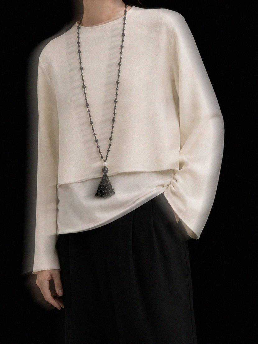 Naszyjnik Elodie Tassel | Onyx