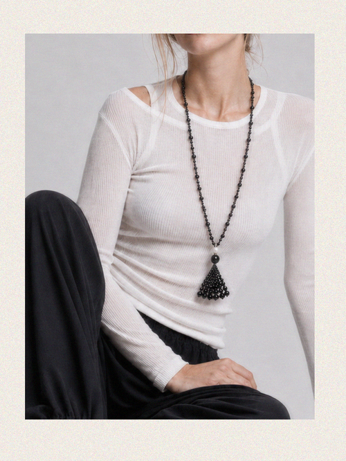 Naszyjnik Elodie Tassel | Onyx