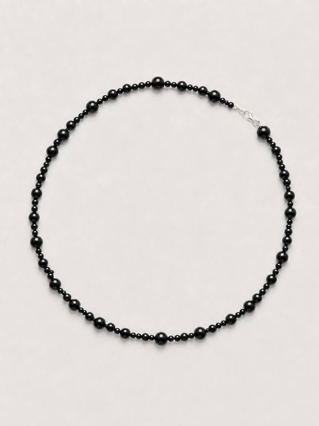 LUSIE ONYX BALL NECKLACE