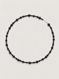 LUSIE ONYX BALL NECKLACE